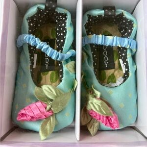 Goody Baby Shoes in Blue and Pink floral